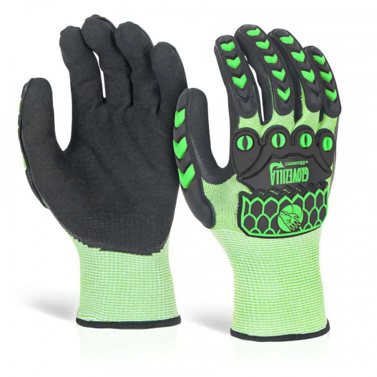 Glovezilla GZ64 Foam Nitrile Coated Glove BK Safetywear